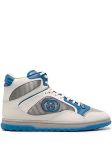 Gucci baskets montantes Mac80 en cuir - Gris