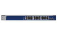 NETGEAR XS724EM Managed L2 10G Ethernet (100/1000/10000) 1U Blauw, Grijs - thumbnail