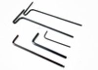 Hex wrenches; 1.5mm, 2mm, 2.5mm, 3mm, 2.5 ball