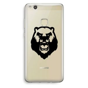 Angry Bear (black): Huawei Ascend P10 Lite Transparant Hoesje