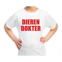 Dieren dokter verkleed t-shirt wit voor kinderen - thumbnail