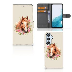 Telefoonhoesje met Pasjes voor Samsung Galaxy A54 5G Paard