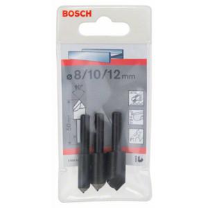 Bosch Accessories 2608596667 Kegelverzinkboorset 3-delig 8 mm, 10 mm, 12 mm HSS Cilinderschacht 1 set(s)