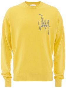 JW Anderson pull à logo en intarsia - Jaune