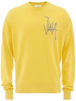 JW Anderson pull à logo en intarsia - Jaune - thumbnail