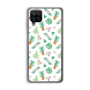 Ananas bladeren: Samsung Galaxy A12 Transparant Hoesje