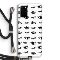 Eye pattern #2: Samsung Galaxy S20 Plus Transparant Hoesje met koord