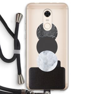 Marmeren cirkels: Xiaomi Redmi 5 Transparant Hoesje met koord