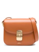 A.P.C. mini sac Grace en cuir - Marron