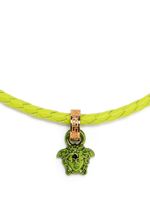 Versace collier en cuir à pendentif Medusa - Vert - thumbnail