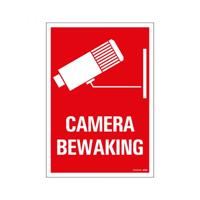 Bord Camerabewaking - 230x330 mm.