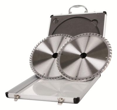 Scheppach 2 Zaagbladen Ø315mm voor cirkelzaag 1x 24 tanden 1x 48 tanden gat 30mm zaagsnede 2.8mm
