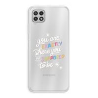 Right Place: Samsung Galaxy A22 4G Transparant Hoesje