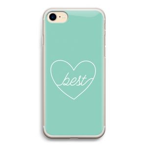 Best heart pastel: iPhone 7 Transparant Hoesje