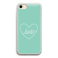 Best heart pastel: iPhone 7 Transparant Hoesje