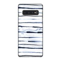 Ink Stripes: Samsung Galaxy S10 4G Volledig Geprint Hoesje