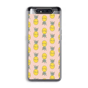 Ananas: Samsung Galaxy A80 Transparant Hoesje