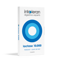 Lactase 10.000 - Testpack 6 Capsules | Lactose Intolerantie | Hoog gedoseerd | Bevat Lactase dat helpt bij het verteren van Lactose | Intoleran