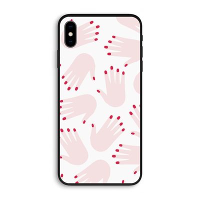 Hands pink: iPhone XS Max Biologisch afbreekbaar hoesje