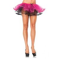 Leg Avenue Europe Ribbon Trimmed Tutu Hotpink/black - One Size