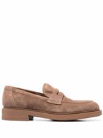 Gianvito Rossi mocassins à bout rond - Marron