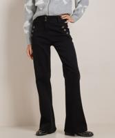 wide fit stretch twill broek knopen wide fit stretch twill broek knopen