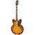 Epiphone Sheraton Figured Iced Tea semi-akoestische gitaar met premium gigbag