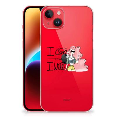 iPhone 14 Plus Telefoonhoesje met Naam i Can iPhone 14 Plus Telefoonhoesje met Naam i Can