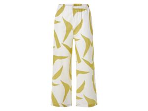 esmara Linnen dames broek (Wit/groen, 44)