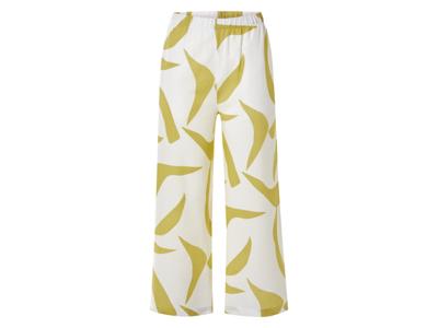esmara Linnen dames broek (Wit/groen, 44)