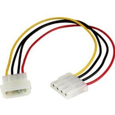 StarTech.com 30 cm Molex LP4-voedingsverlengkabel M/F