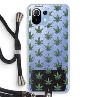 Weed: Xiaomi Mi 11 Lite Transparant Hoesje met koord