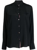 PS Paul Smith chemise en satin à manches longues - Noir