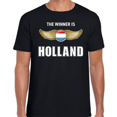 The winner is Holland / Nederland t-shirt zwart voor heren The winner is Holland / Nederland t-shirt zwart voor heren