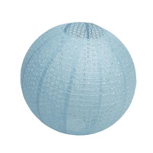 Chaks Lampion - luxueus -  bolvormig - licht blauw - 40 x 37.5 cm - papier - gedecoreerd