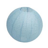 Chaks Lampion - luxueus -  bolvormig - licht blauw - 40 x 37.5 cm - papier - gedecoreerd