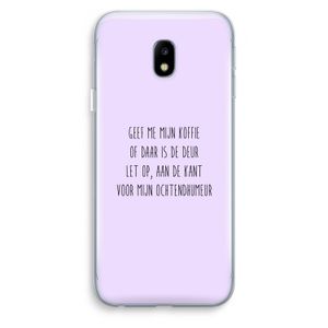 Ochtendhumeur: Samsung Galaxy J3 (2017) Transparant Hoesje
