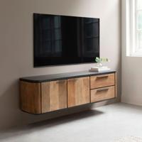 DTP Home Hangend TV-meubel 'Soho' Teakhout en betonlook, 150cm