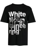 White Mountaineering t-shirt en coton à logo imprimé - Noir