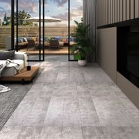 VidaXL Vloerplanken zelfklevend 5,21 m² 2 mm pvc aardegrijs