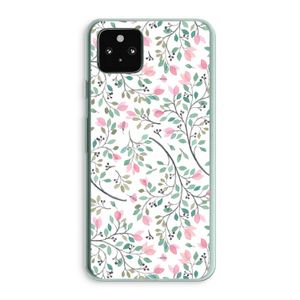 Sierlijke bloemen: Google Pixel 5a 5G Transparant Hoesje
