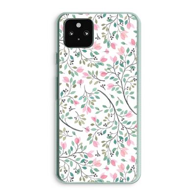 Sierlijke bloemen: Google Pixel 5a 5G Transparant Hoesje