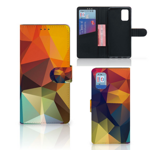 Samsung Galaxy A02s | M02s Book Case Polygon Color