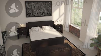 Elektrische boxspring 200 x 200 cm- stofkleur 1012