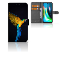 Motorola Moto G9 Play | E7 Plus Telefoonhoesje met Pasjes Papegaai - thumbnail