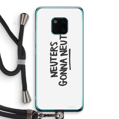 Neuters: Huawei Mate 20 Pro Transparant Hoesje met koord