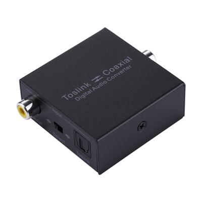 NK-Q7 Tendak optische SPDIF Toslink naar coax / coax naar optische SPDIF Toslink Bi-directionele Swtich Digital 2-weg Audio Converter