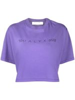 1017 ALYX 9SM t-shirt crop à logo imprimé - Violet