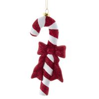 Ornament plastic zuurstok strik l17cm - Kurt s adler