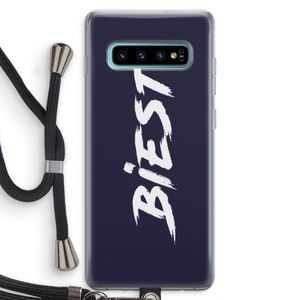 Biest: Samsung Galaxy S10 Plus Transparant Hoesje met koord